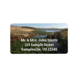 Abbottenlagun I vid Point Reyes National Seashore Adressetikett
