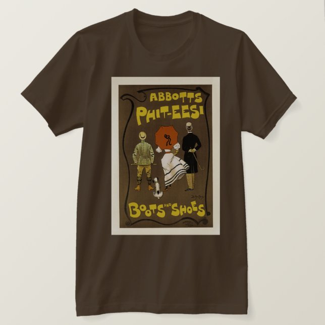 Abbotts Phit-Eesi ~ Boots and Shoes Tee Shirt (Design framsida)