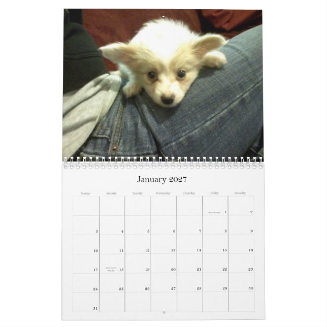 Abby anpassningsbarkalender kalender (Jan 2027)