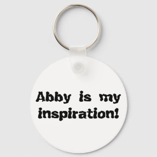 Abby är min inspiration nyckelring