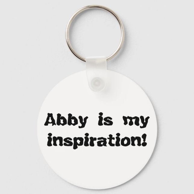 Abby är min inspiration nyckelring (Framsida)