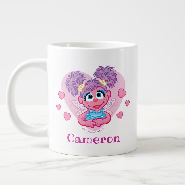 Abby Cadabby Alla Hjärtans Dag Grafik Jumbo Mugg (Vänster)