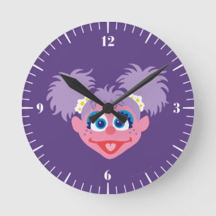 Abby Cadabby Ansikte Rund Klocka