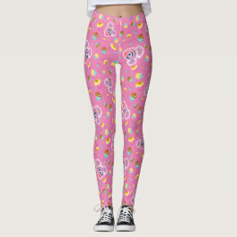Abby Cadabby Cupkaka Party Mönster Leggings