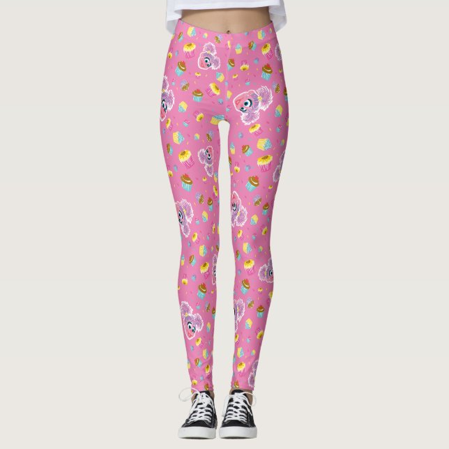 Abby Cadabby Cupkaka Party Mönster Leggings (Framsida)