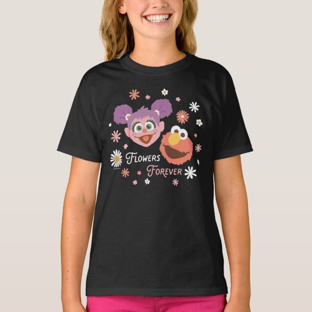 Abby Cadabby & Elmo | Blommor för evigt T Shirt (Framsida)