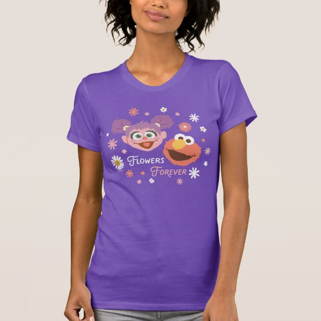 Abby Cadabby & Elmo | Blommor för evigt T Shirt (Framsida)