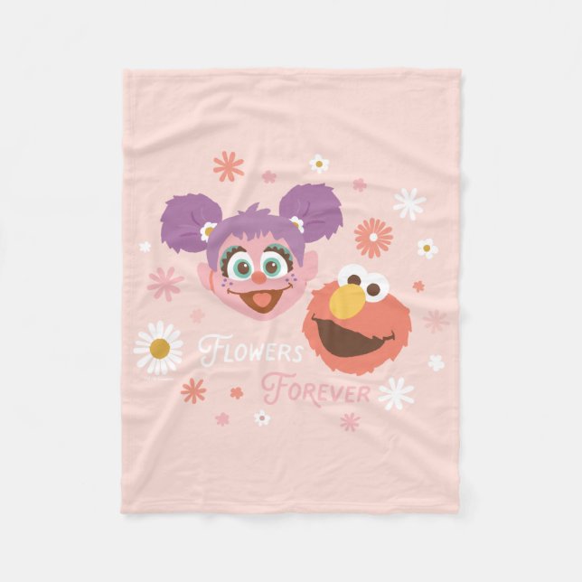 Abby Cadabby & Elmo | Flowers Forever Fleecefilt (Framsidan)