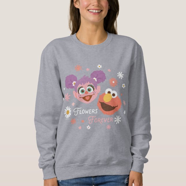 Abby Cadabby & Elmo | Flowers Forever T Shirt (Framsida)
