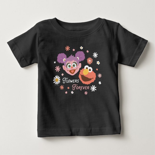 Abby Cadabby & Elmo | Flowers Forever T Shirt (Framsida)