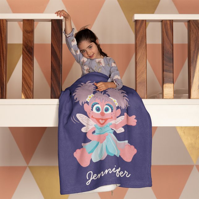 Abby Cadabby Fairy | Lägg till ditt namn Fleecefilt (Skapare uppladdad)