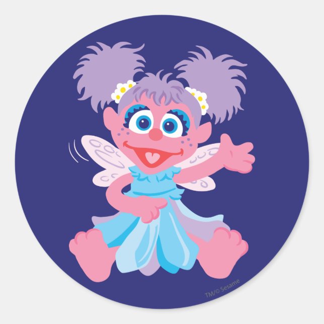 Abby Cadabby Fairy Runt Klistermärke (Framsida)