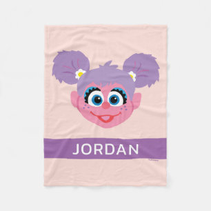 Abby Cadabby   Flower Ansikte   Lägg till ditt nam Fleecefilt