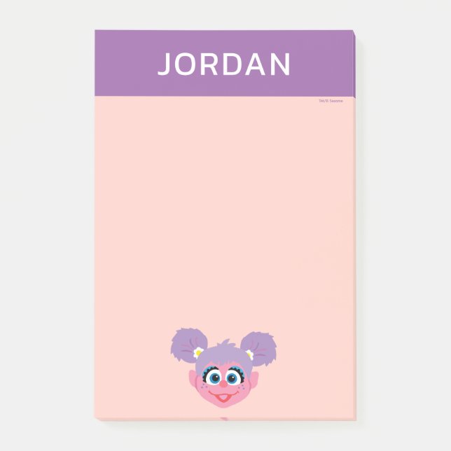 Abby Cadabby | Flower Ansikte | Lägg till ditt nam Post-it Block (Framsida)