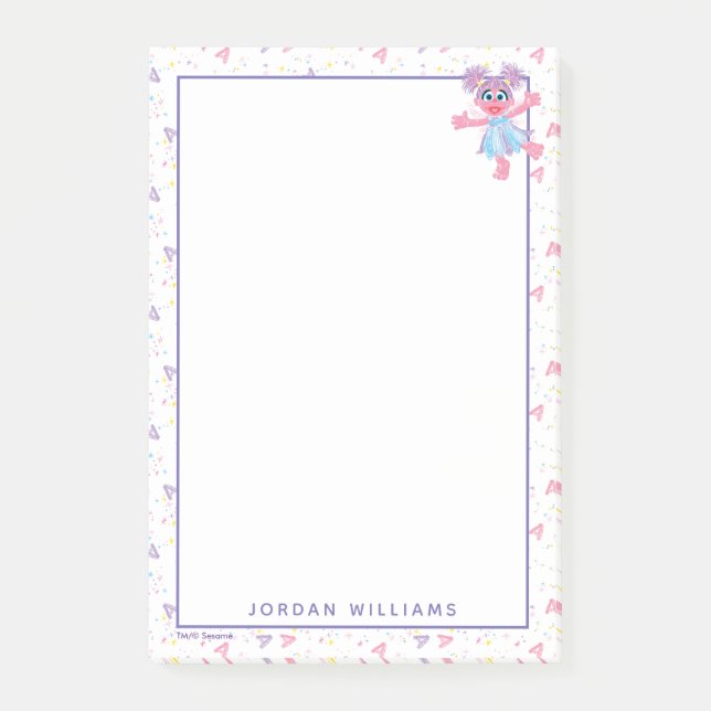 Abby Cadabby Gnistra Mönster Post-it Block (Framsida)