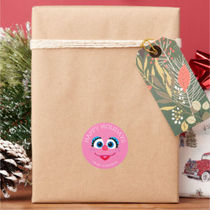 Abby Cadabby God Jul presentkort Runt Klistermärke