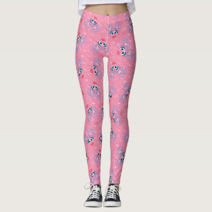 Abby Cadabby Päls Ansikte Mönster Leggings