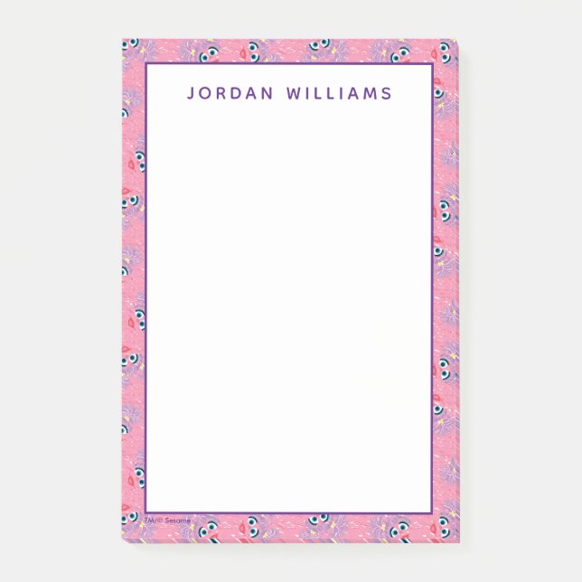 Abby Cadabby Päls Ansikte Mönster Post-it Block (Framsida)