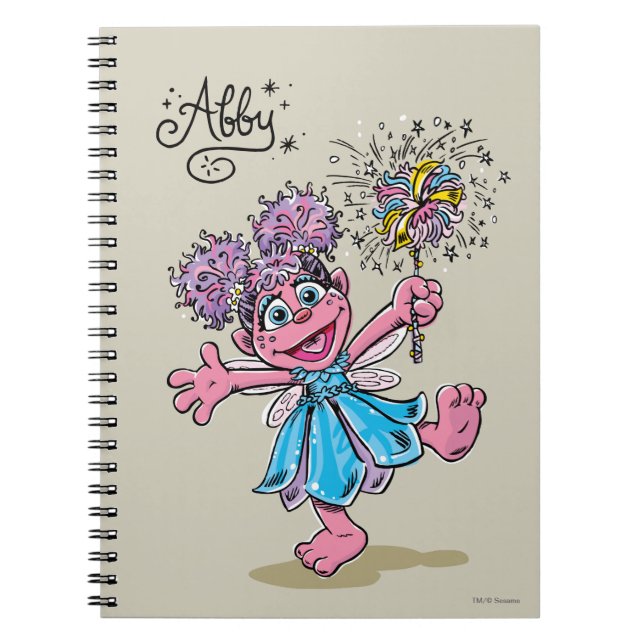 Abby Cadabby Retro Art Anteckningsbok Med Spiral (Framsidan)