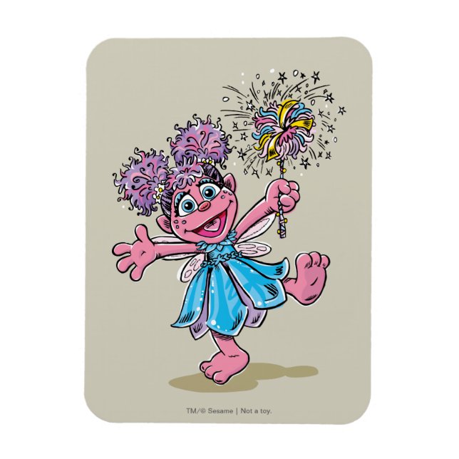 Abby Cadabby Retro Art Magnet (Vertikal)