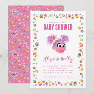 Abby Cadabby Rosa Baby Shower Konfetti Inbjudningar