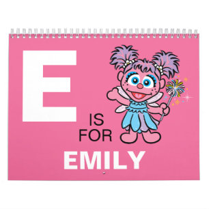 Abby Cadabby Sesame Street Lägg till ditt namn Kalender