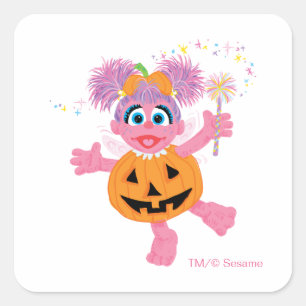 Abby Cadabby   Söt som en pumpa Fyrkantigt Klistermärke