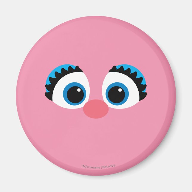 Abby Cadabby Stort Ansikte Magnet (Framsidan)