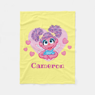 Abby Cadabby Valentine Hearts Graphic Fleecefilt