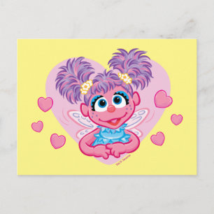 Abby Cadabby Valentine Hearts Graphic Vykort
