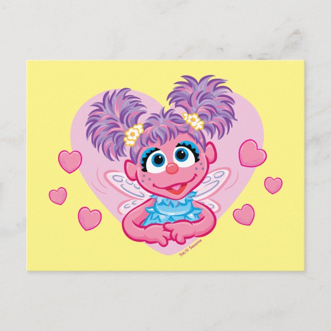 Abby Cadabby Valentine Hearts Graphic Vykort (Framsida)