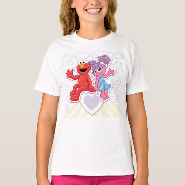 Abby & Elmo Grafik T Shirt (Framsida)