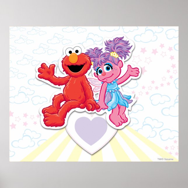 Abby & Elmo Graphic Poster (Framsidan)