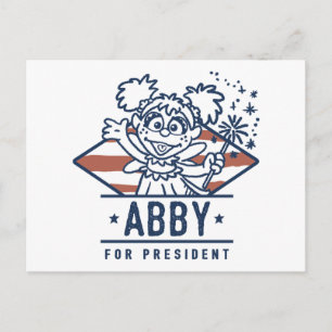Abby for President Vykort