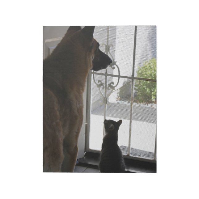 Abby med Zorro Front Door Anteckningsblock (Roterad)