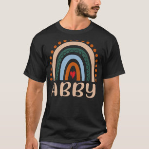 Abby Namn Personlig Funny Women Rainbow Abby T Shirt