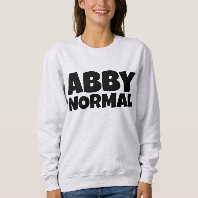 ABBY NORMAL ABNORMAL DAM FUNNY T-SHIRTS (Framsida)