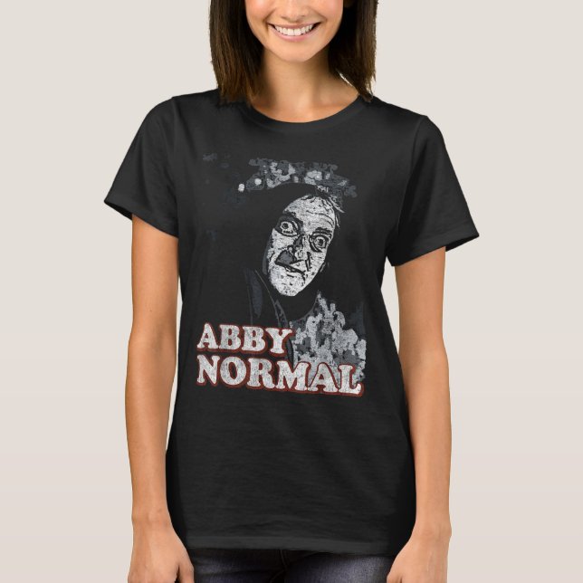 Abby Normal Brain Funny Halloween  T Shirt (Framsida)