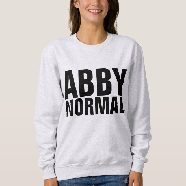 ABBY NORMAL Funny Vintage Dam T-Shirts (Framsida)