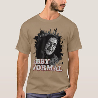 Abby Normal Hjärna Rolig Halloween Humor Citat T Shirt