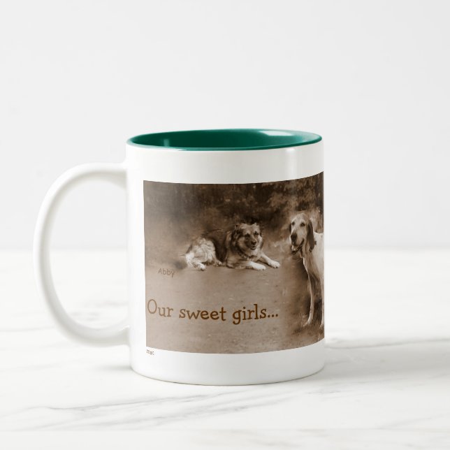 ABBY och ELLIE-MUGG Två-Tonad Mugg (Vänster)