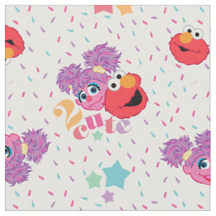 Abby och Elmo 2 Cute Mönster Tyg