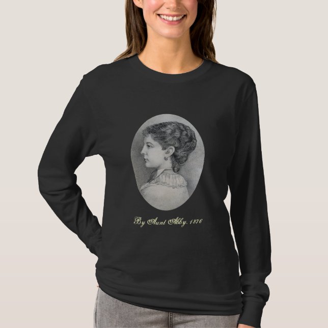 Abby porträtt, vid mostern Abby, 1876 T-shirt (Framsida)