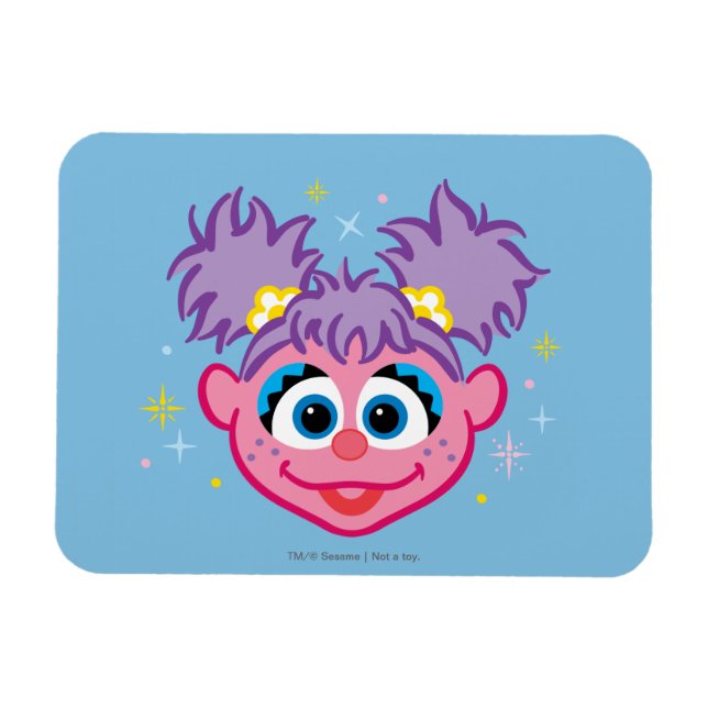 Abby Smiling Ansikte Magnet (Horisontell)