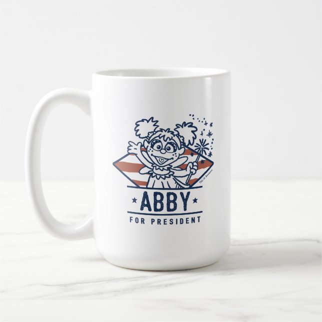 Abby som president kaffemugg (Vänster)