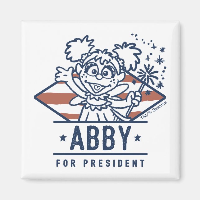 Abby till president magnet (Framsidan)