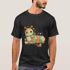 ABC 123 hjärtslag rolig söt larv virkning T Shirt