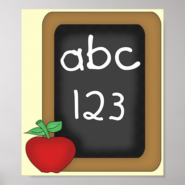 ABC 123-kalkylpanel Poster (Framsidan)