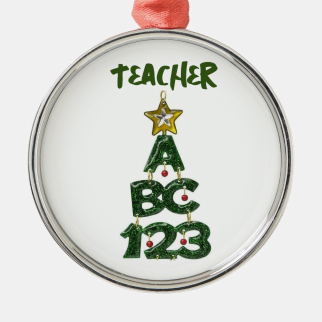 *ABC 123* "TEACHER" ORNAMENT (Framsidan)