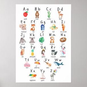 ABC Alfabet Poster Barn